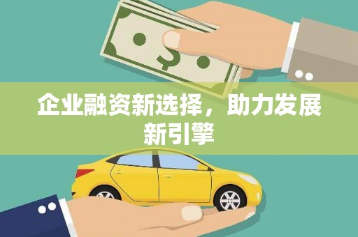 立山企业融资新选择，助力发展新引擎