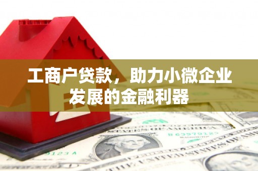 立山工商户贷款，助力小微企业发展的金融利器