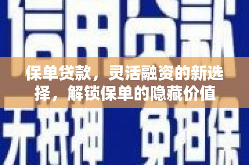 立山保单贷款，灵活融资的新选择，解锁保单的隐藏价值