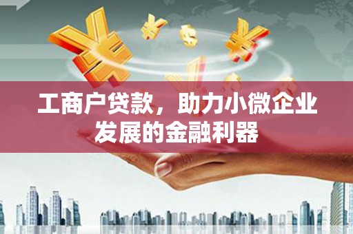 立山工商户贷款，助力小微企业发展的金融利器