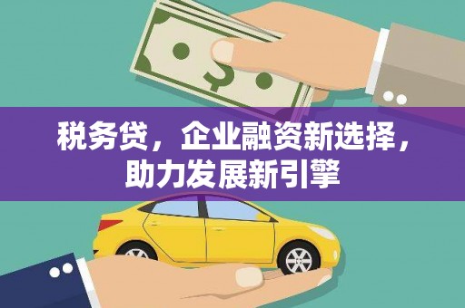 立山税务贷，企业融资新选择，助力发展新引擎