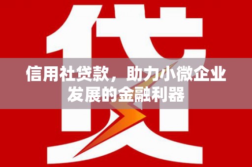 立山信用社贷款，助力小微企业发展的金融利器