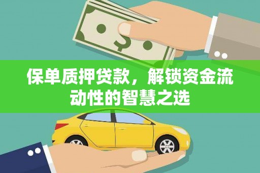 立山保单质押贷款，解锁资金流动性的智慧之选