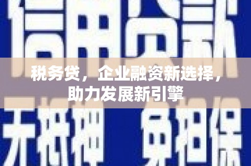 立山税务贷，企业融资新选择，助力发展新引擎