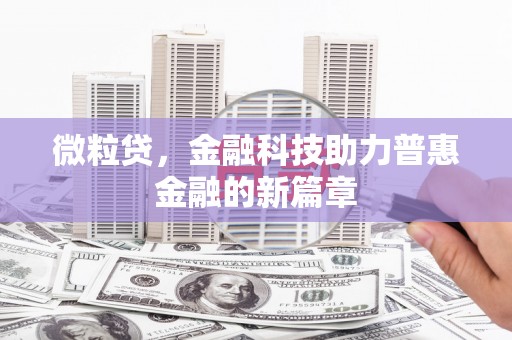 立山微粒贷，金融科技助力普惠金融的新篇章