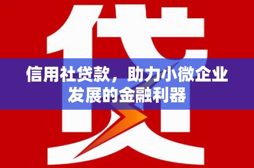 立山信用社贷款，助力小微企业发展的金融利器