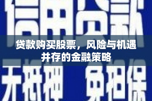 立山贷款购买股票，风险与机遇并存的金融策略