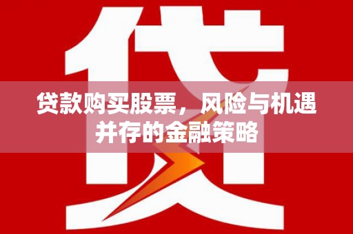 立山贷款购买股票，风险与机遇并存的金融策略