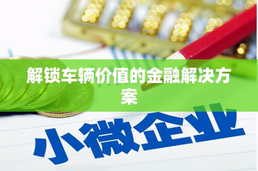 立山解锁车辆价值的金融解决方案